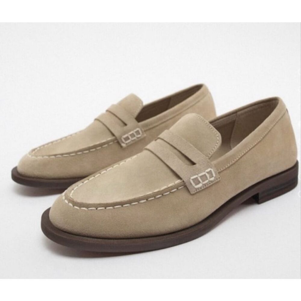 Zara Suede Loafers